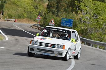 Sciuto Leonardo ( CAtania Corse, Peugeot 205 #104), CAMPIONATO ITALIANO VELOCITÀ MONTAGNA