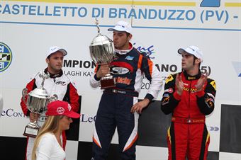KZ2   Podio gara 1 Giulietti, CAMPIONATO ITALIANO ACI KARTING