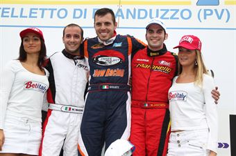 KZ2   Podio gara 1 Giulietti, Mazzali, Zanchetta, CAMPIONATO ITALIANO ACI KARTING