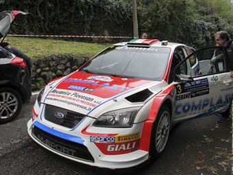 Marco Signor, Patrick Bernardi (Ford Focus WRC #3, Sama Racing Asd)_shakedown, TROFEO ITALIANO RALLY