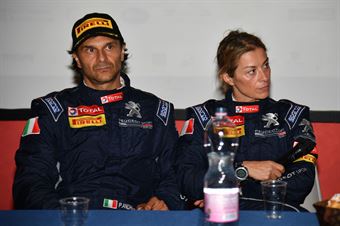 Conferenza stampa: Paolo Andreucci, Anna Andreussi (Peugeot 208 T16 R R5 #2), CAMPIONATO ITALIANO ASSOLUTO RALLY SPARCO