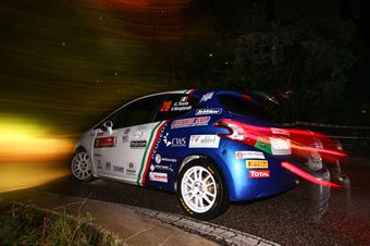 Giuseppe Testa, Daniele Mangiarotti (Peugeot 208 VTI R2B #20), CAMPIONATO ITALIANO ASSOLUTO RALLY SPARCO
