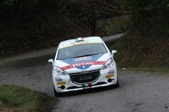 Giuseppe Testa, Daniele Mangiarotti (Peugeot 208 VTI R2B #20), CAMPIONATO ITALIANO ASSOLUTO RALLY SPARCO