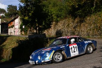 Capsoni Luigi,Zambiasi Lucia(Renault alpine A110,#121), CAMPIONATO ITALIANO RALLY AUTO STORICHE
