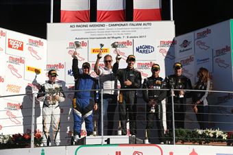 Podio GT3 gara 1, Colombo Niboli (MP1 Corse,ferrari 458 GT3 #74) , ITALIAN GRAN TURISMO CHAMPIONSHIP