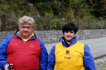 Emanuele Davoglio e Sibilla Vicari, capo posto e ufficiale di gara postazione 473, CAMPIONATO ITALIANO VELOCITÀ MONTAGNA