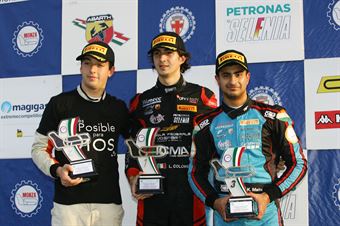 Podio gara 3, Lorenzo Colombo (Bhaitech Srl,Tatuus F.4 T014 Abarth #6), Kush Maini (Jenzer Motorsport,Tatuus F.4 T014 Abarth #15)      , ITALIAN F.4 CHAMPIONSHIP