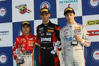Podio Rookie gara 3, Leonardo Lorandi (Baithech Srl ,Tatuus F.4 T014 Abarth #11), Enzo Fittipaldi (Prema Power Team,Tatuus F.4 T014 Abarth #74), Olli Caldwell (BWT Mucke Motorsport,Tatuus F.4 T014 Abarth #64)            , ITALIAN F.4 CHAMPIONSHIP