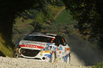 Jacopo Trevisani, Fabio Grimaldi (Peugeot 208 R2 #38, HP Sport), CAMPIONATO ITALIANO ASSOLUTO RALLY SPARCO