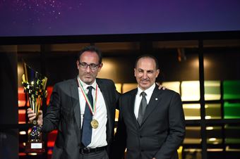 Premiazioni Volanti ACI e Caschi d'Oro 2018   Carlo Leoni (Peugeot italia), CAMPIONATO ITALIANO ASSOLUTO RALLY SPARCO