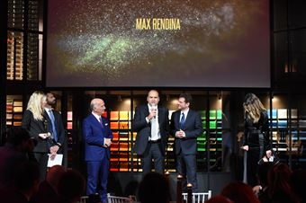Premiazioni Volanti ACI e Caschi d'Oro 2018   Angelo Sticchi Damiani (Presidente ACI) e Andrea Cordovani (Autosprint) Max Rendina, CAMPIONATO ITALIANO ASSOLUTO RALLY SPARCO