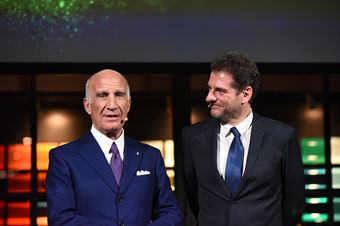 Premiazioni Volanti ACI e Caschi d'Oro 2018   Angelo Sticchi Damiani (Presidente ACI) e Andrea Cordovani (Autosprint), CAMPIONATO ITALIANO ASSOLUTO RALLY SPARCO