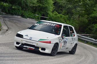 Mattia Sabatini (Team Pave Motorsport, Peugeot 106 Rally #391), CAMPIONATO ITALIANO VELOCITÀ MONTAGNA
