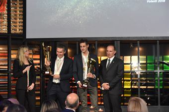Premiazioni Volanti ACI e Caschi d'Oro 2018   Stefano Albertini, Danilo Fappani Vincitori CIWRC, CAMPIONATO ITALIANO RALLY ASFALTO