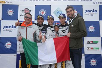 Salvatore Tavano (Cupra Leon TCR SEQ #4), Massimiliano Gagliano (Cupra Leon TCR DSG #7), Matteo Greco ( Cupra Leon TCR SEQ #34) , TCR ITALY TOURING CAR CHAMPIONSHIP 