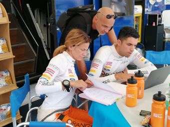 Simone Campedelli, Tania Canton e Armando Donazzan (Orange1 Racing), CAMPIONATO ITALIANO ASSOLUTO RALLY SPARCO