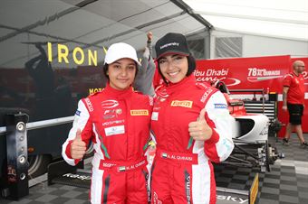 Hamda Al Qubaisi (Abu Dhabi Racing,Tatuus F.4 T014 Abarth #78) Amna Al Qubaisi (Abu Dhabi Racing,Tatuus F.4 T014 Abarth #88), ITALIAN F.4 CHAMPIONSHIP