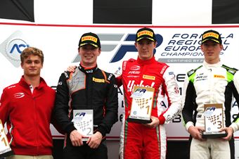 Frederik Vesti, Dan Ticktum, David Schumacher (Podium Race 1), F. REGIONAL EUROPEAN CHAMPIONSHIP BY ALPINE
