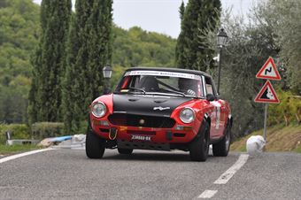 Fabrizio Lelli ( Fiat Abarth 124 Rally , Piloti Senese #91), CAMPIONATO ITALIANO VEL. SALITA AUTO STORICHE