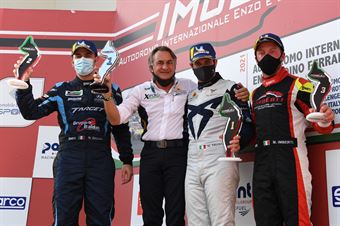 Podium race 1 Tavano Salvatore, Baldan Nicola and Imberti Michele, TCR ITALY TOURING CAR CHAMPIONSHIP 