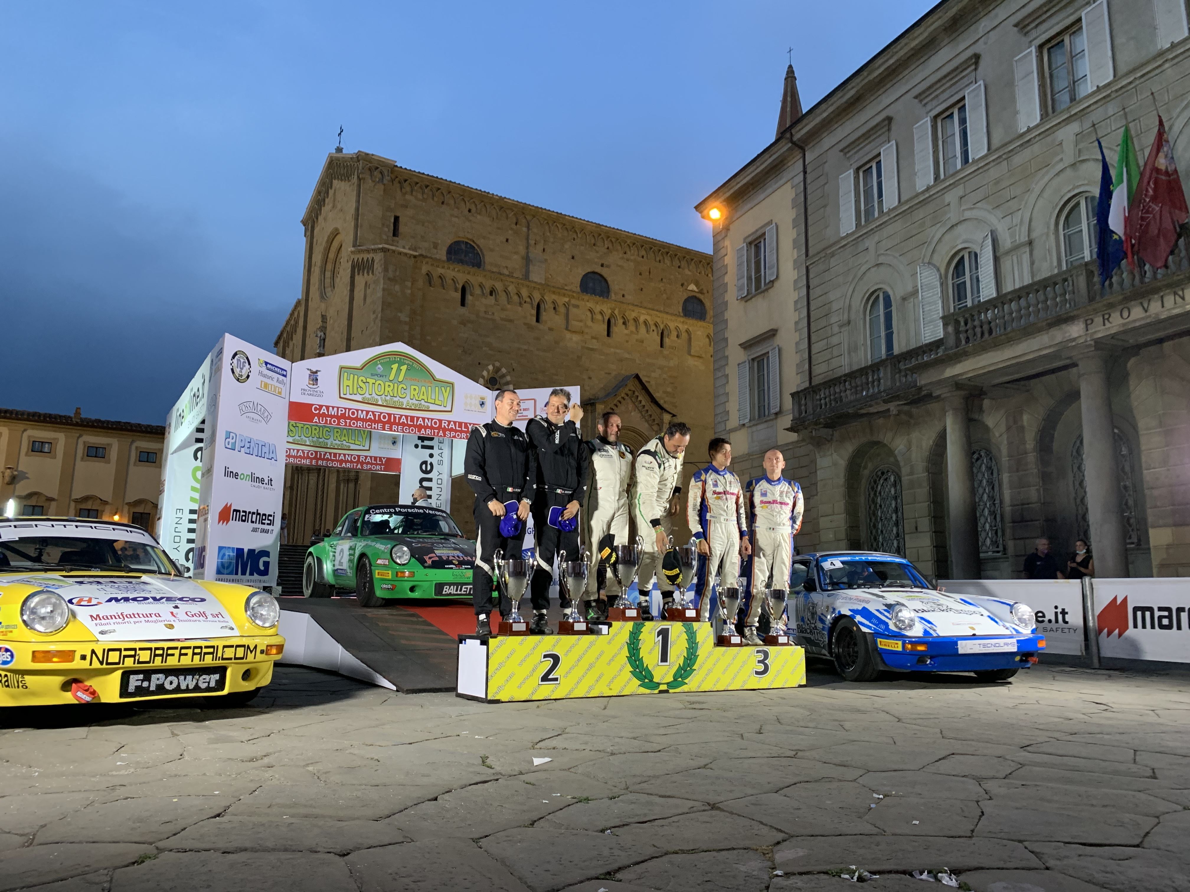 CAMPIONATO ITALIANO RALLY AUTO STORICHE - Dominio di Salvini-Tagliaferri su  Porsche all'11° Historic Rally delle Vallate Aretine