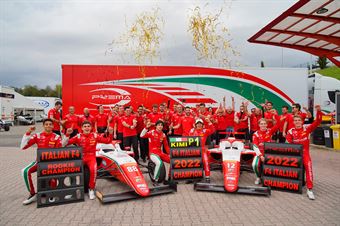 Prema Racing team celebration, ITALIAN F.4 CHAMPIONSHIP