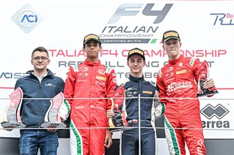 race 3 podium, ITALIAN F.4 CHAMPIONSHIP