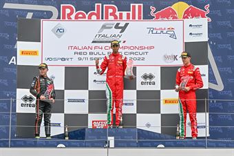 race 3 Rookie podium, ITALIAN F.4 CHAMPIONSHIP