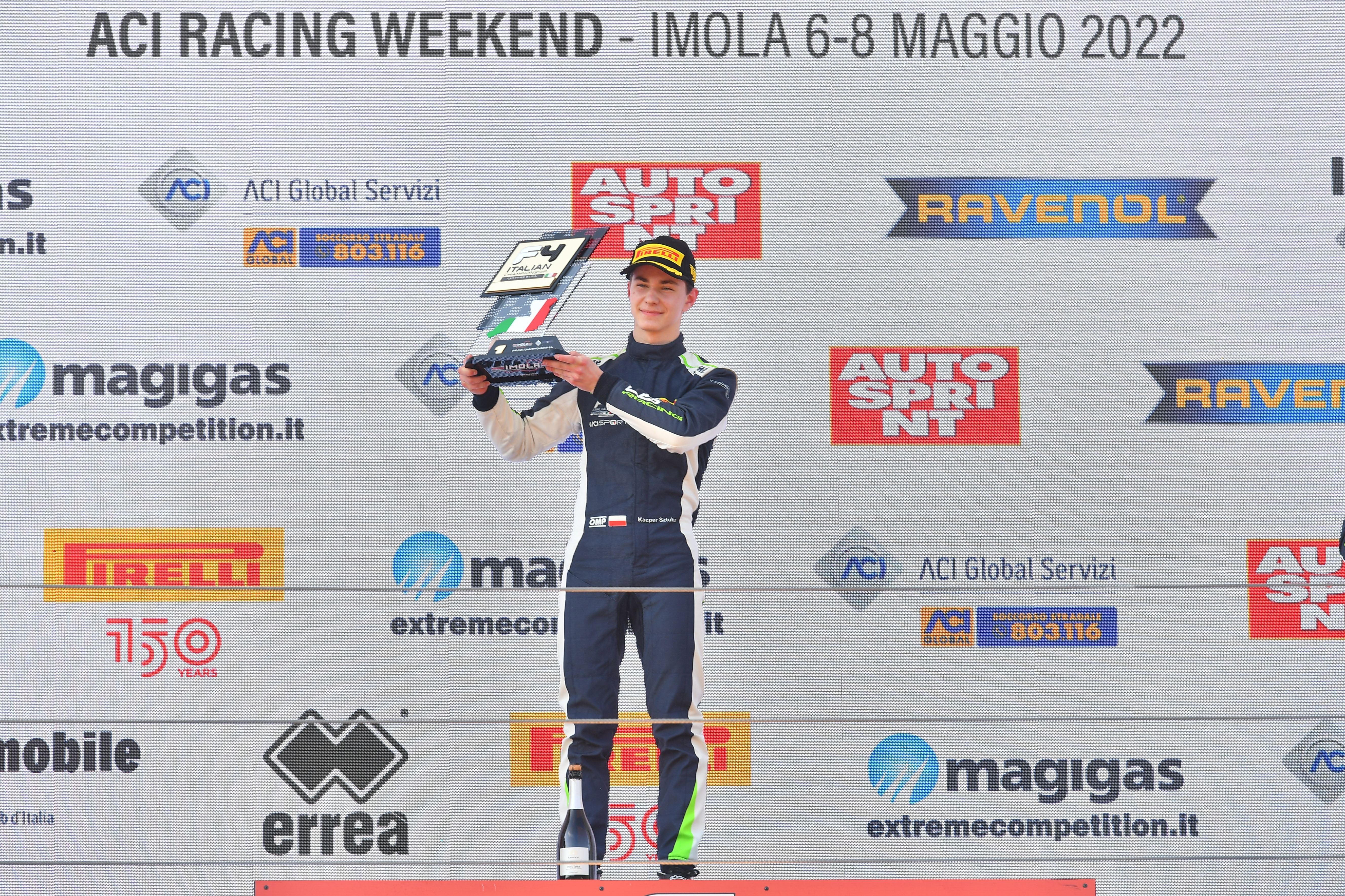 Tras coronarse como campeón de la F4 italiana, Kacper Sztuka tendrá este año una oportunidad en la Formula 3 I Fuente: ACI